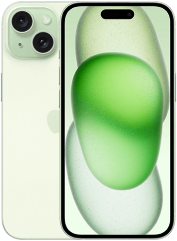 iPhone 15 5G 128GB Green on Three Advanced 300GB Data